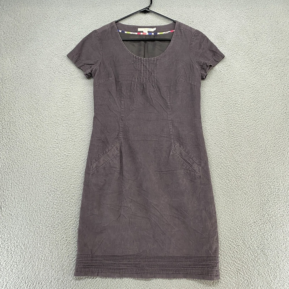 Boden Dress Womens 4 Corduroy Short Sleeve Cotton Y2K Sheath Lightweight